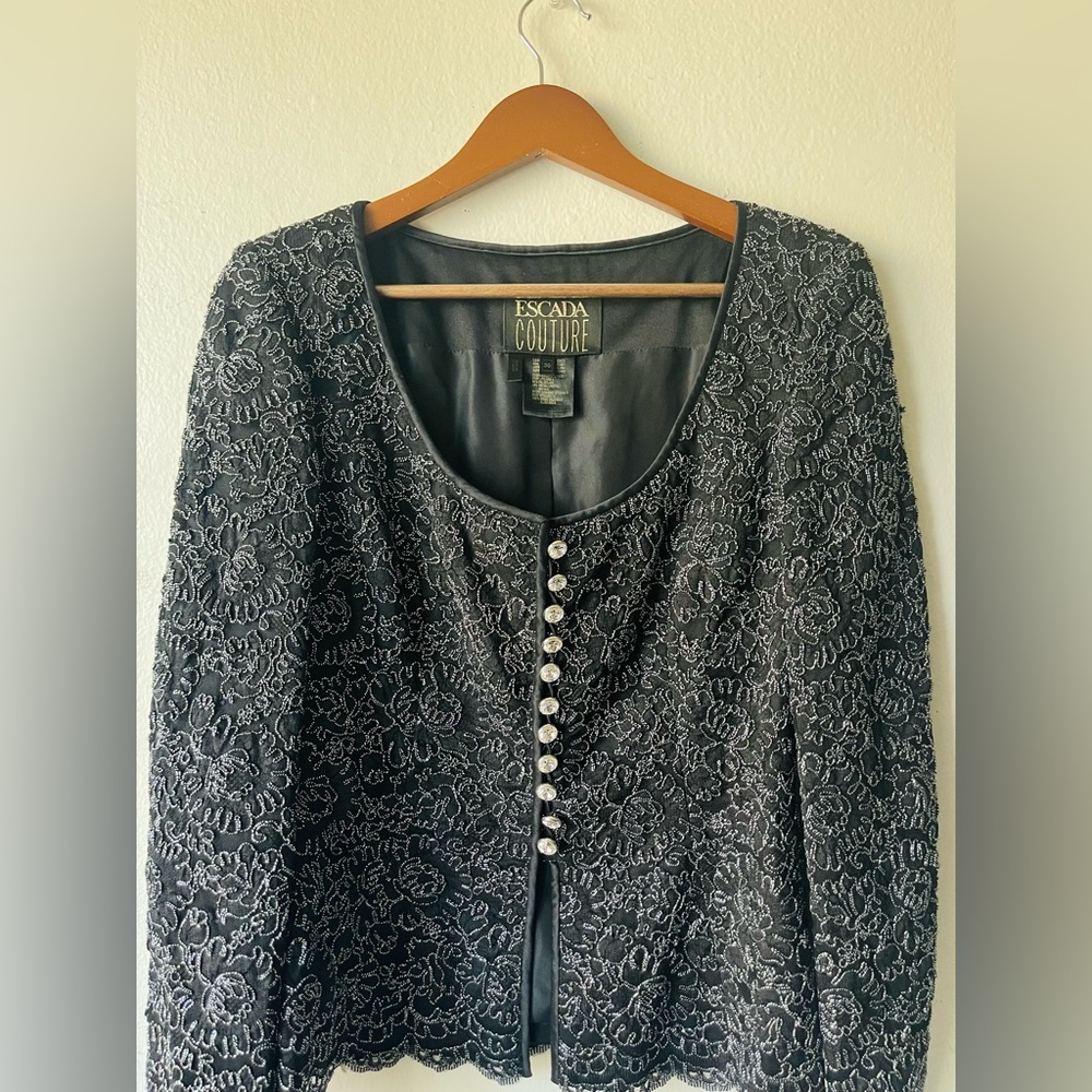 Escada Couture Black Blazer & Skirt Set – EU 36 | Formal / Elegant / Designer